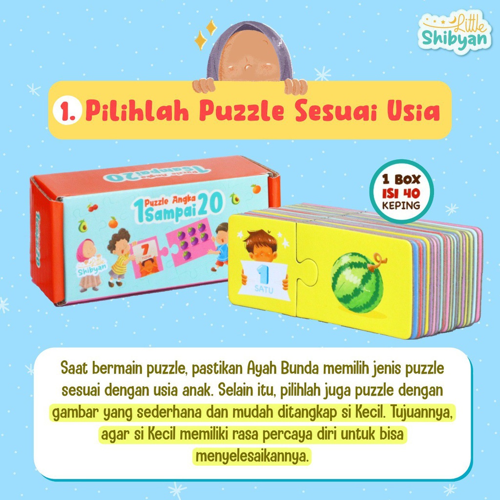 Puzzle Angka 1 Sampai 20, Little Shibyan (Tahap 3)