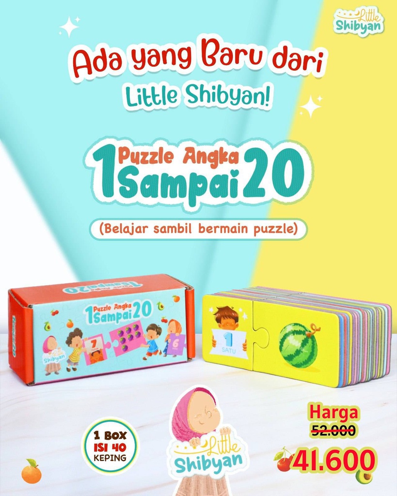 Puzzle Angka 1 Sampai 20, Little Shibyan