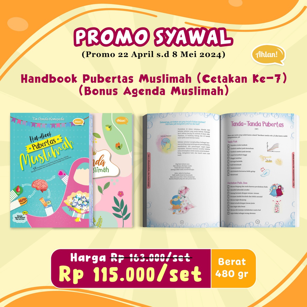 Handbook Pubertas Muslimah + Bonus Agenda Muslimah