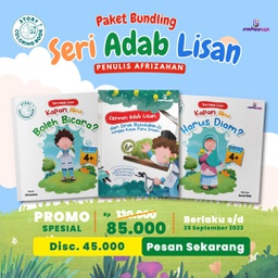 Bundling Seri Adab Lisan (3 buku), maskana kids