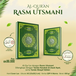 Al-Qur'an Rasm Utsmani (Cover Hijau)