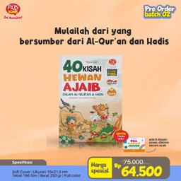 40 Kisah Hewan Ajaib Dalam Al-Qur'an Dan Hadis + Doa Harian Junior (Tahap 2), PQS