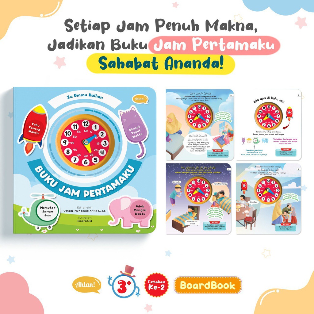 Buku Jam Pertamaku (Boardbook), Ahlan