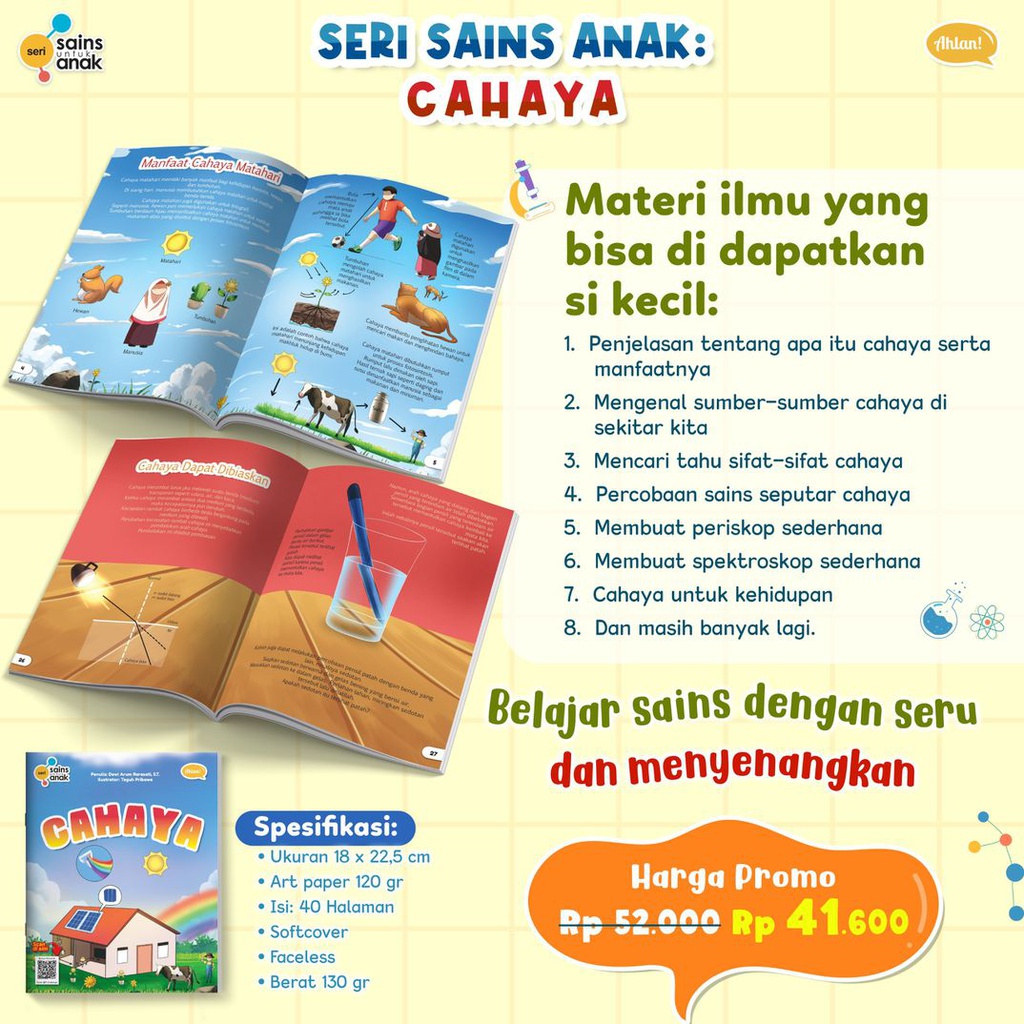 Seri Sains Anak: Cahaya, Ahlan