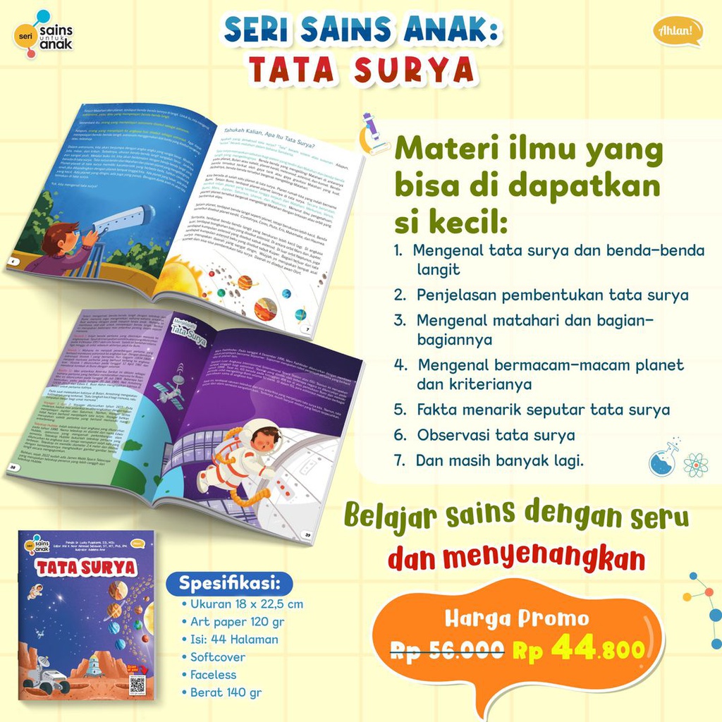 Seri Sains Anak: Tata Surya, Ahlan